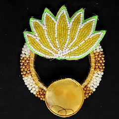 Zardosi Embroidery Decorative Rangoli with Tea-light holder