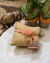 Rosé Handbag Charm Bracelet