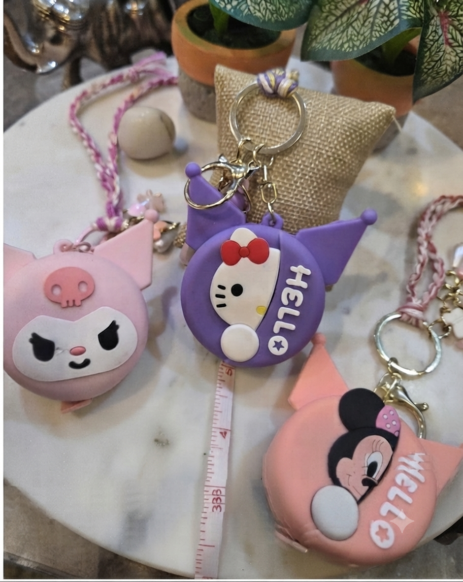 Playful Measure Charm Keychain