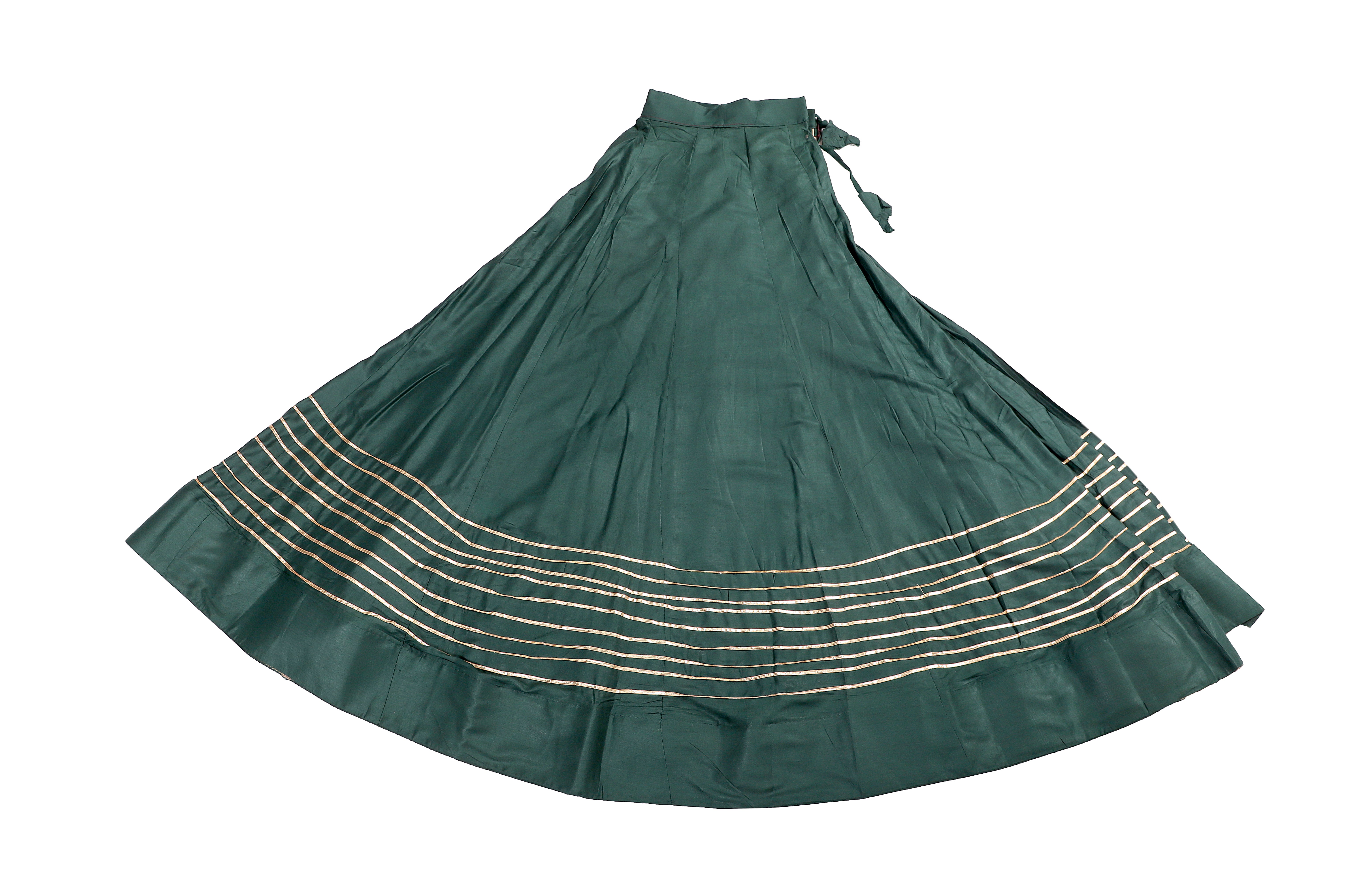 Long Traditional Ghagra with drawstrings