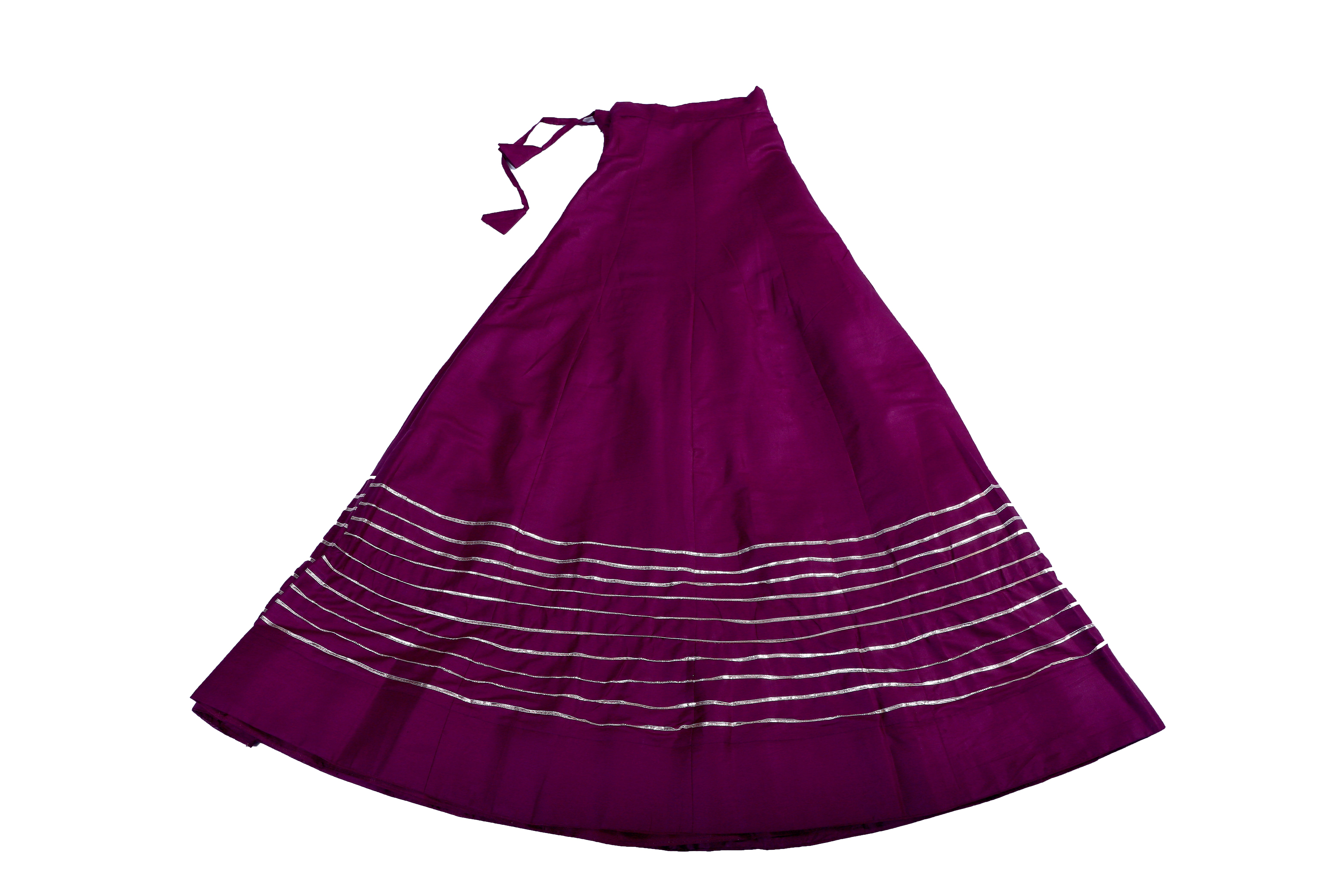 Long Traditional Ghagra with drawstrings