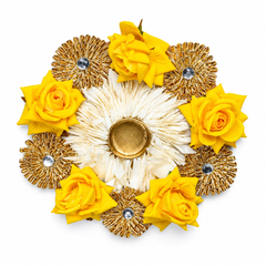 Festive Rose and Pearl Tea Light Holder