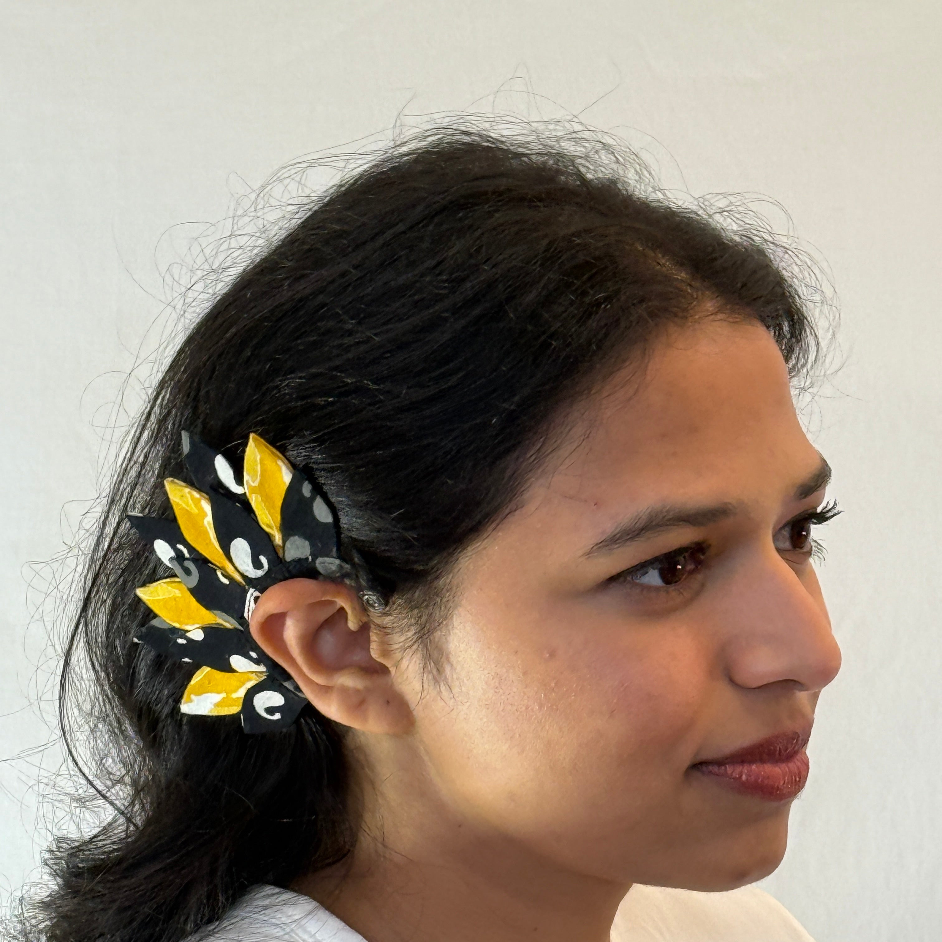 Fabric Earcuffs Earrings