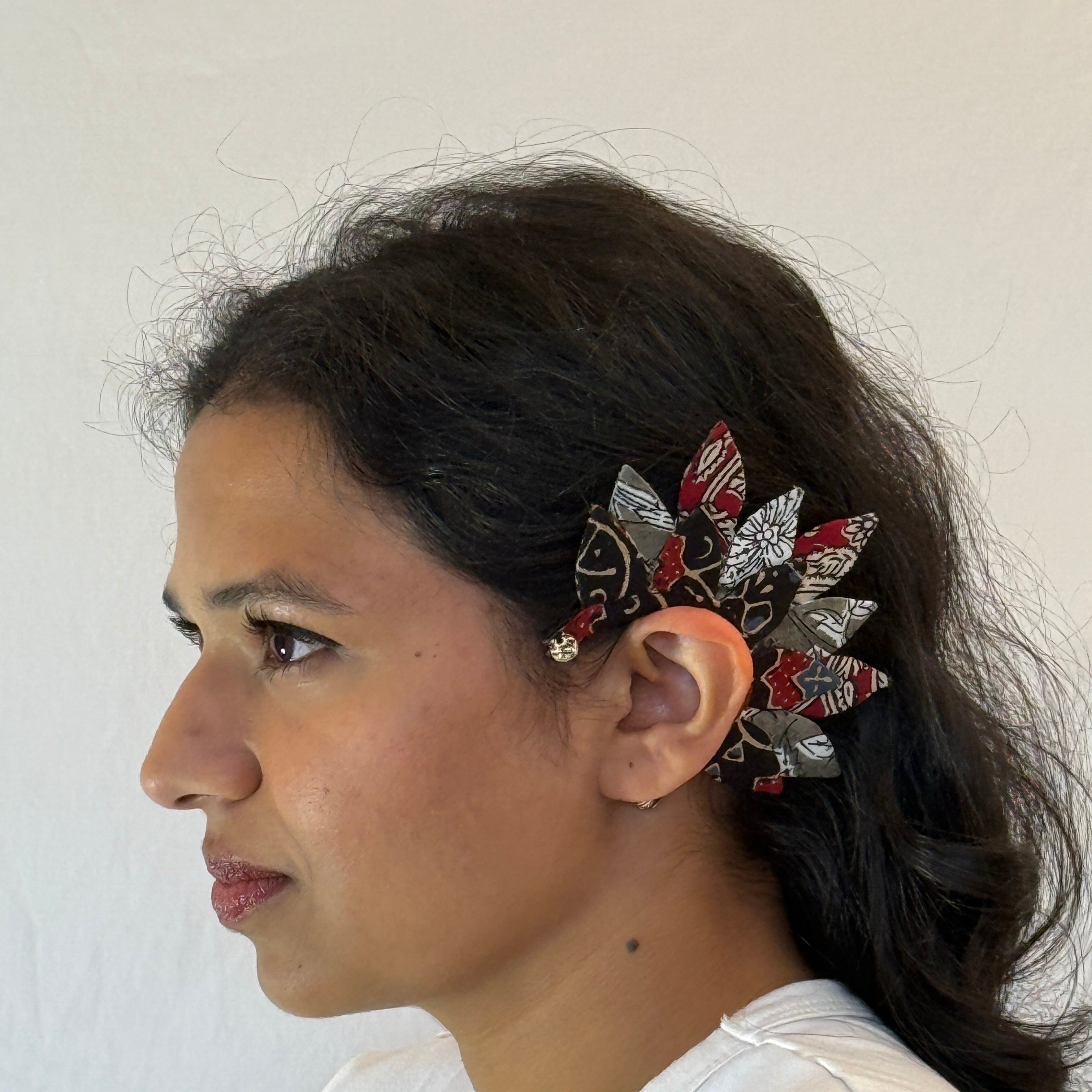 Fabric Earcuffs Earrings