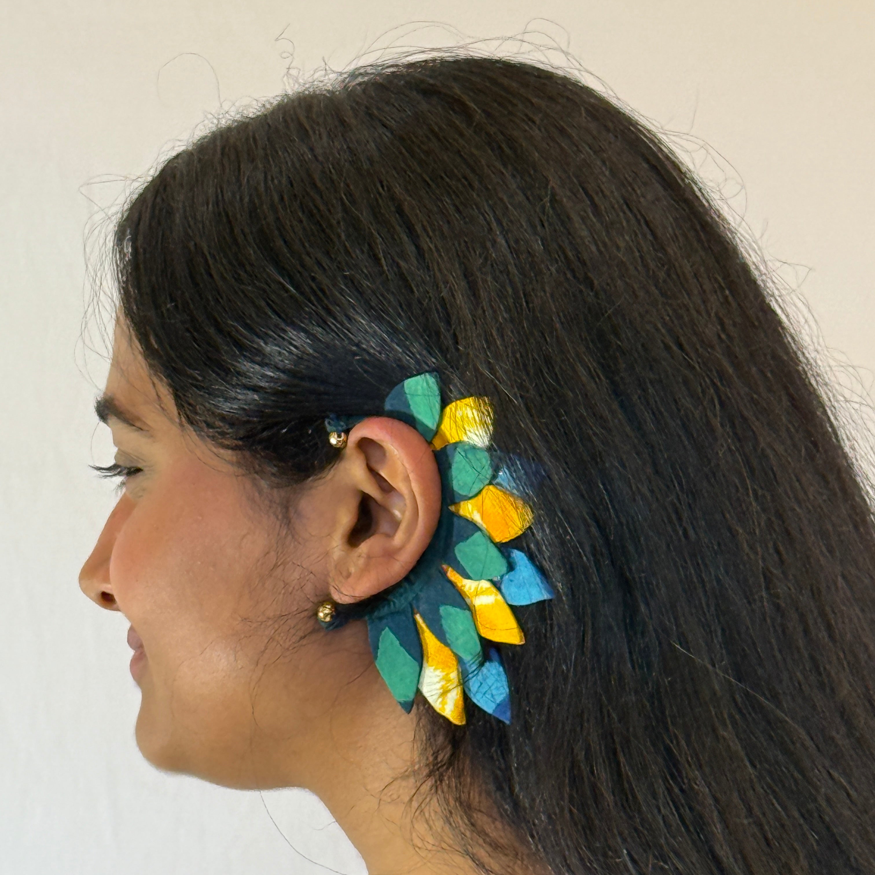 Fabric Earcuffs Earrings