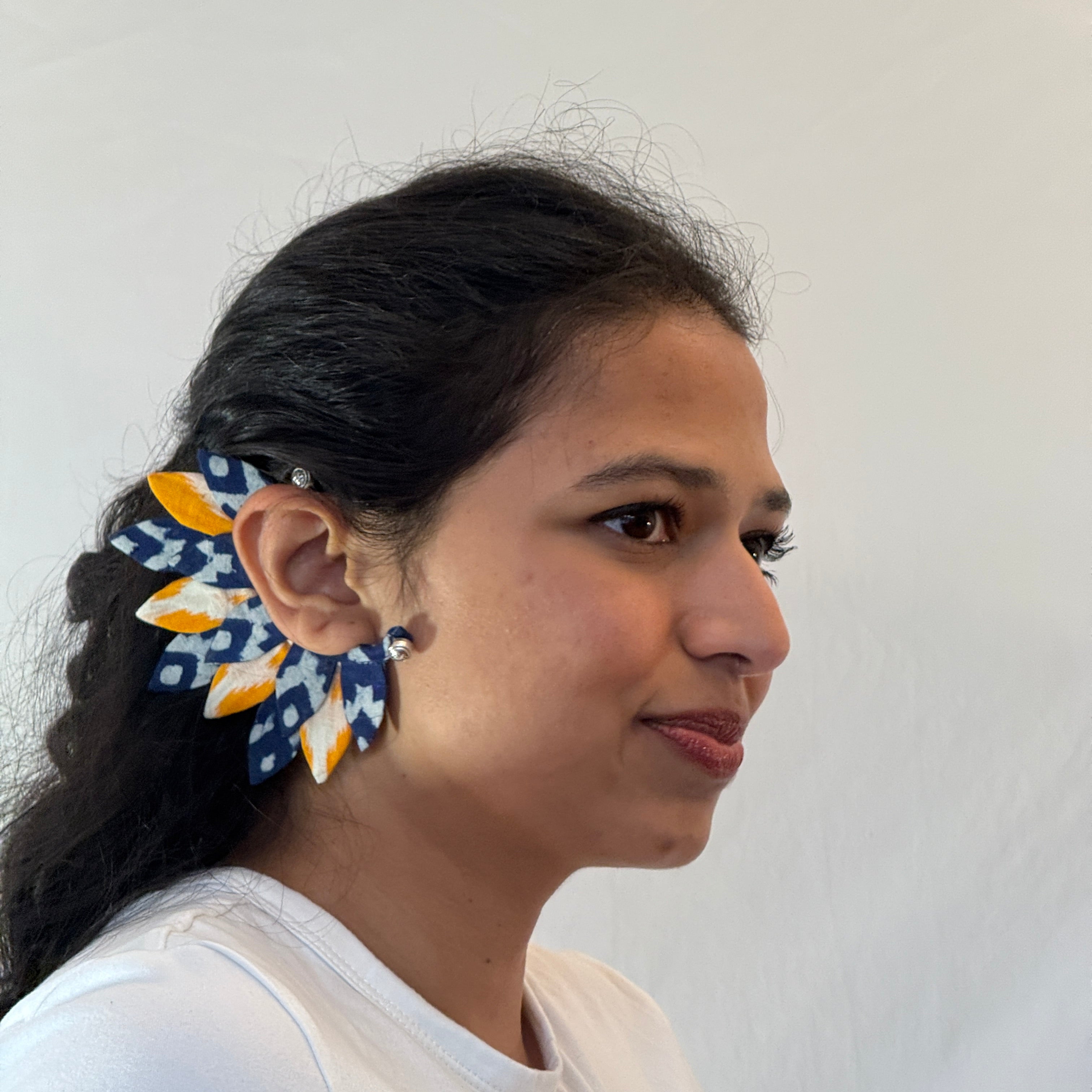 Fabric Earcuffs Earrings