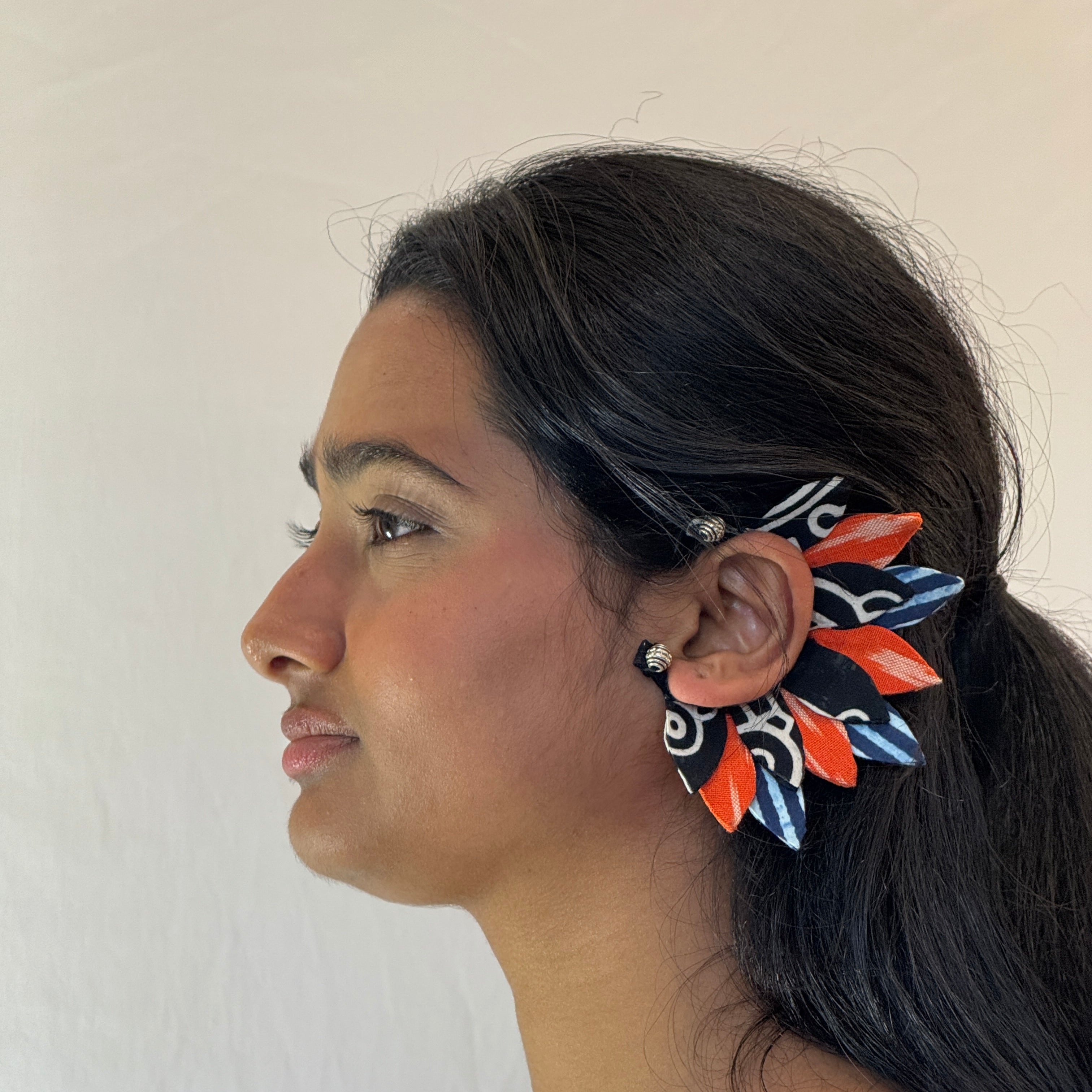 Fabric Earcuffs Earrings