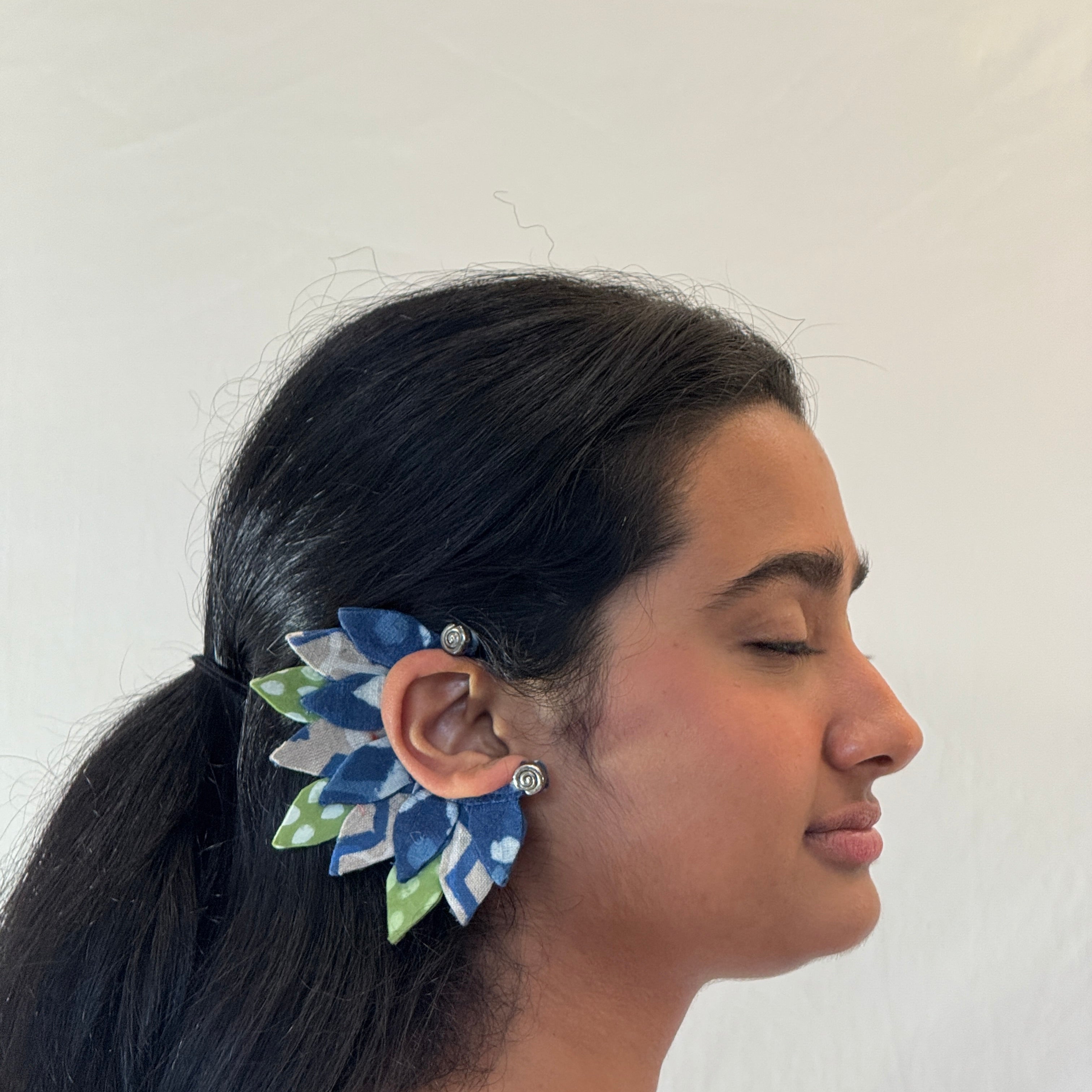 Fabric Earcuffs Earrings