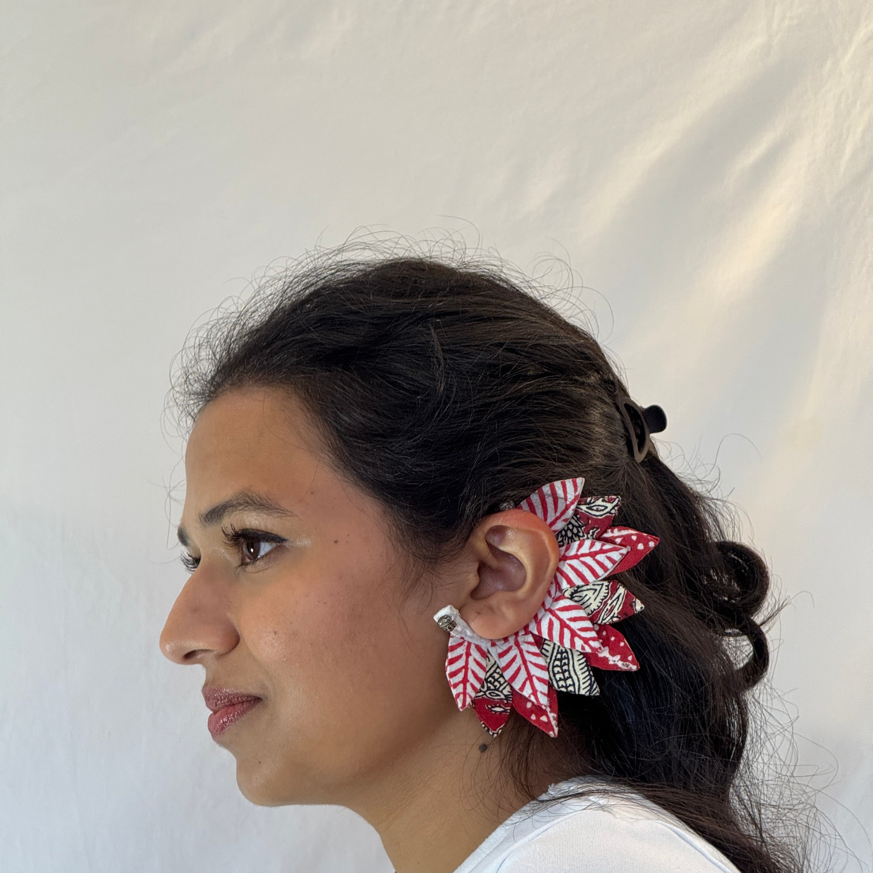 Fabric Earcuffs Earrings