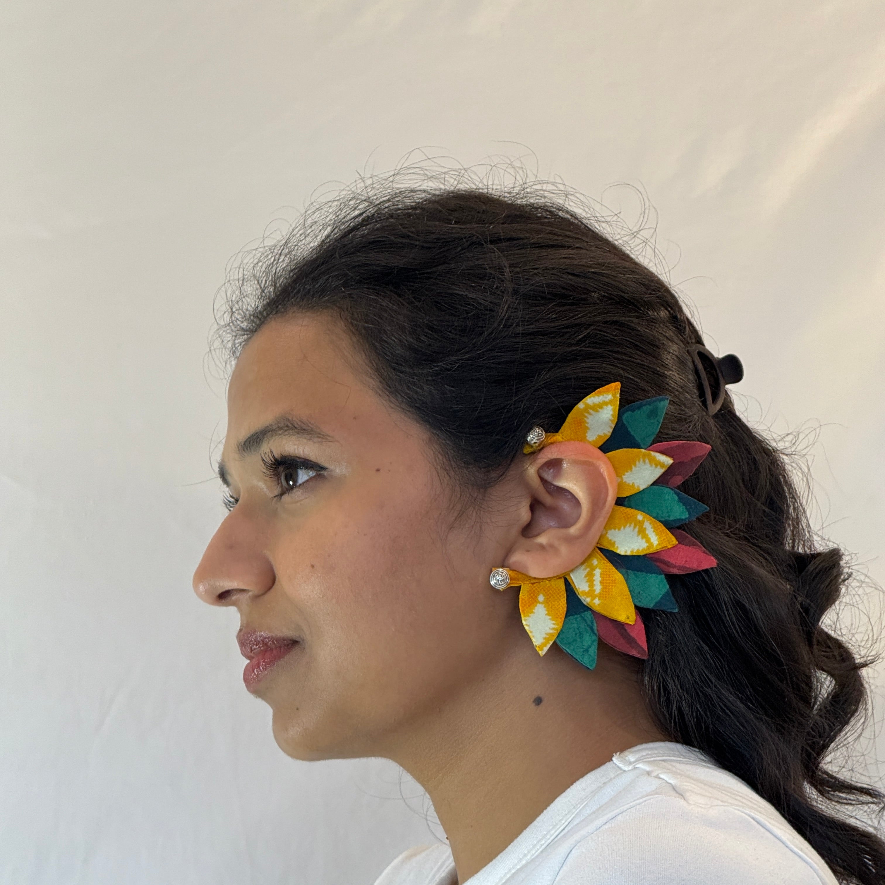 Fabric Earcuffs Earrings