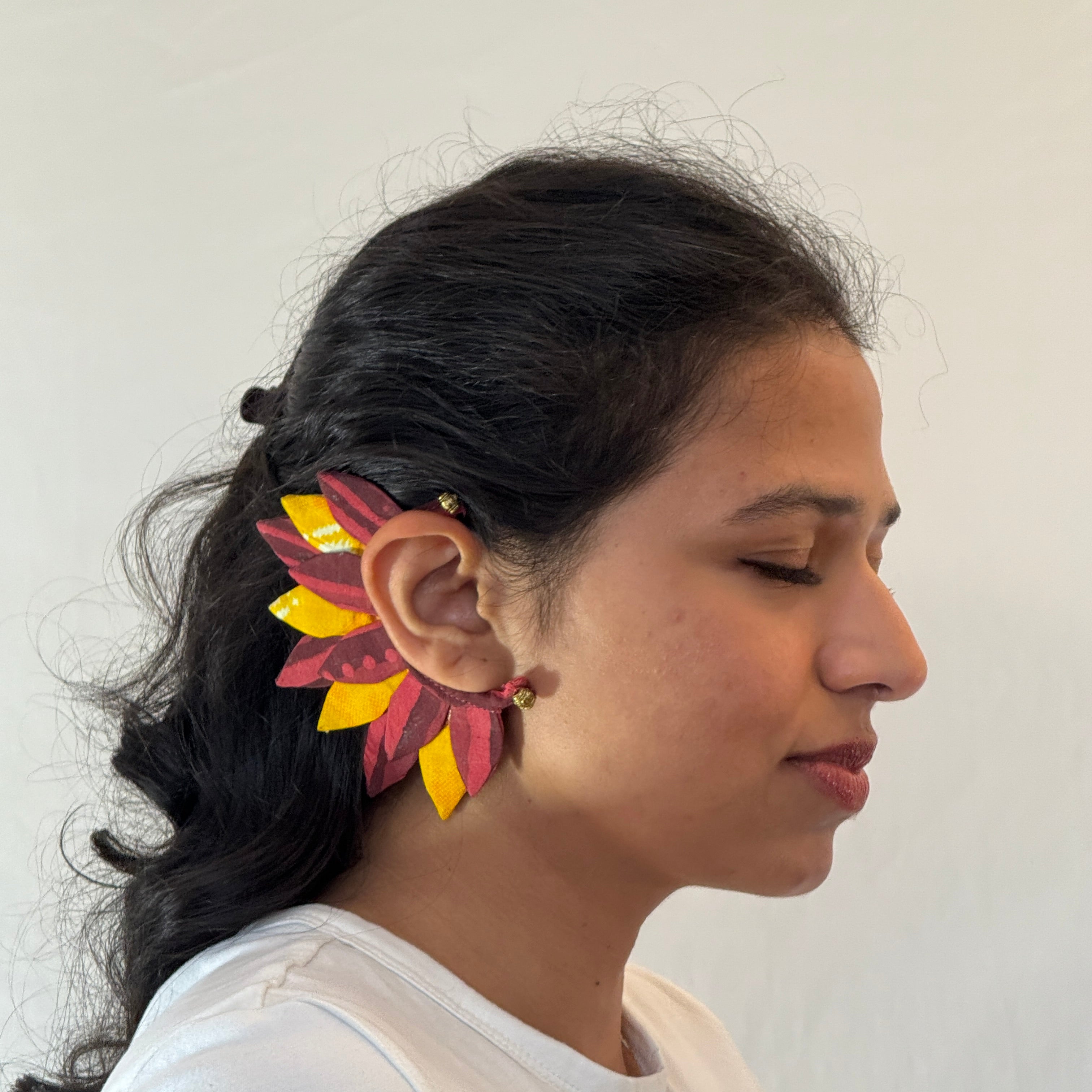 Fabric Earcuffs Earrings