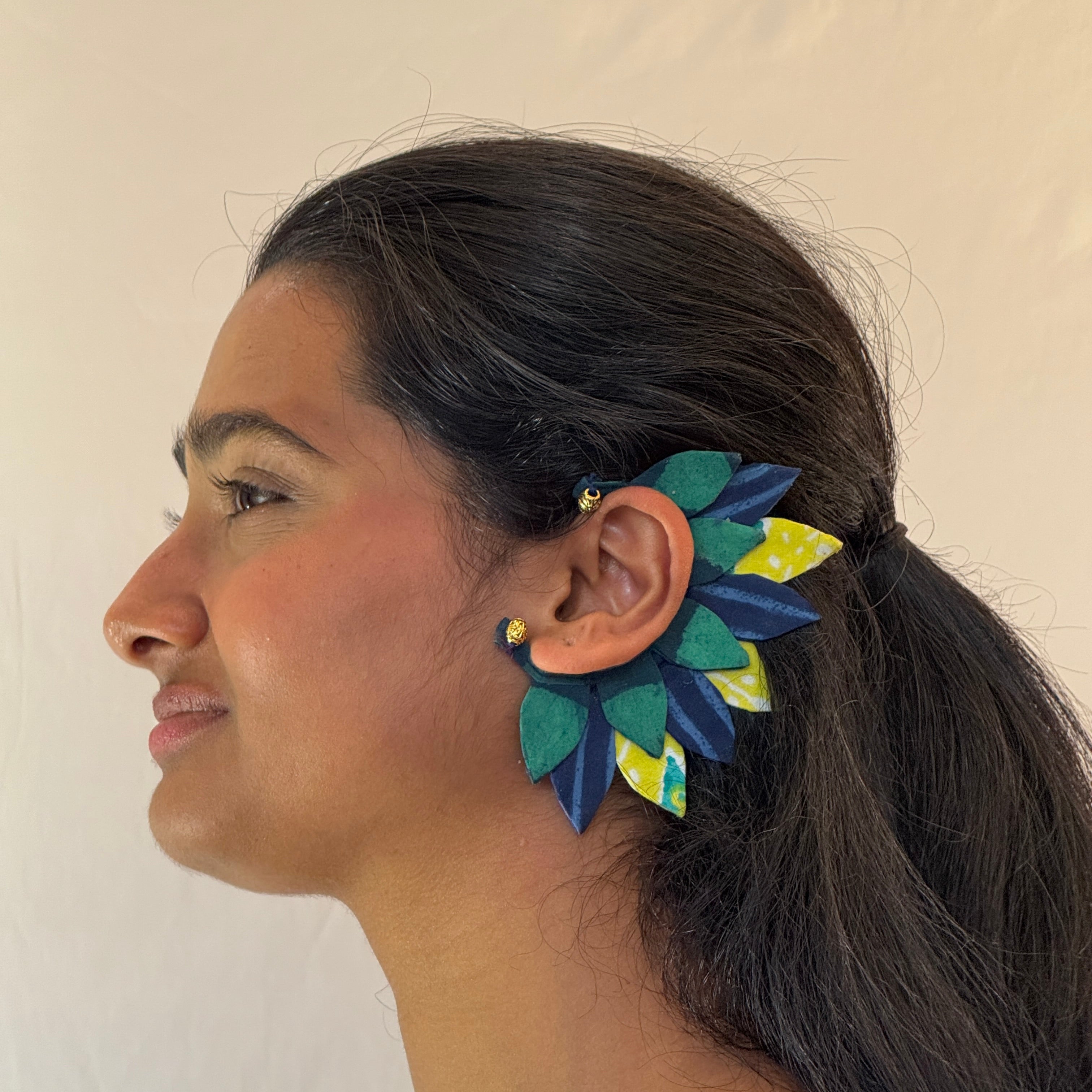 Fabric Earcuffs Earrings