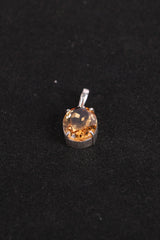 Classic Citrine Pendant in Silver