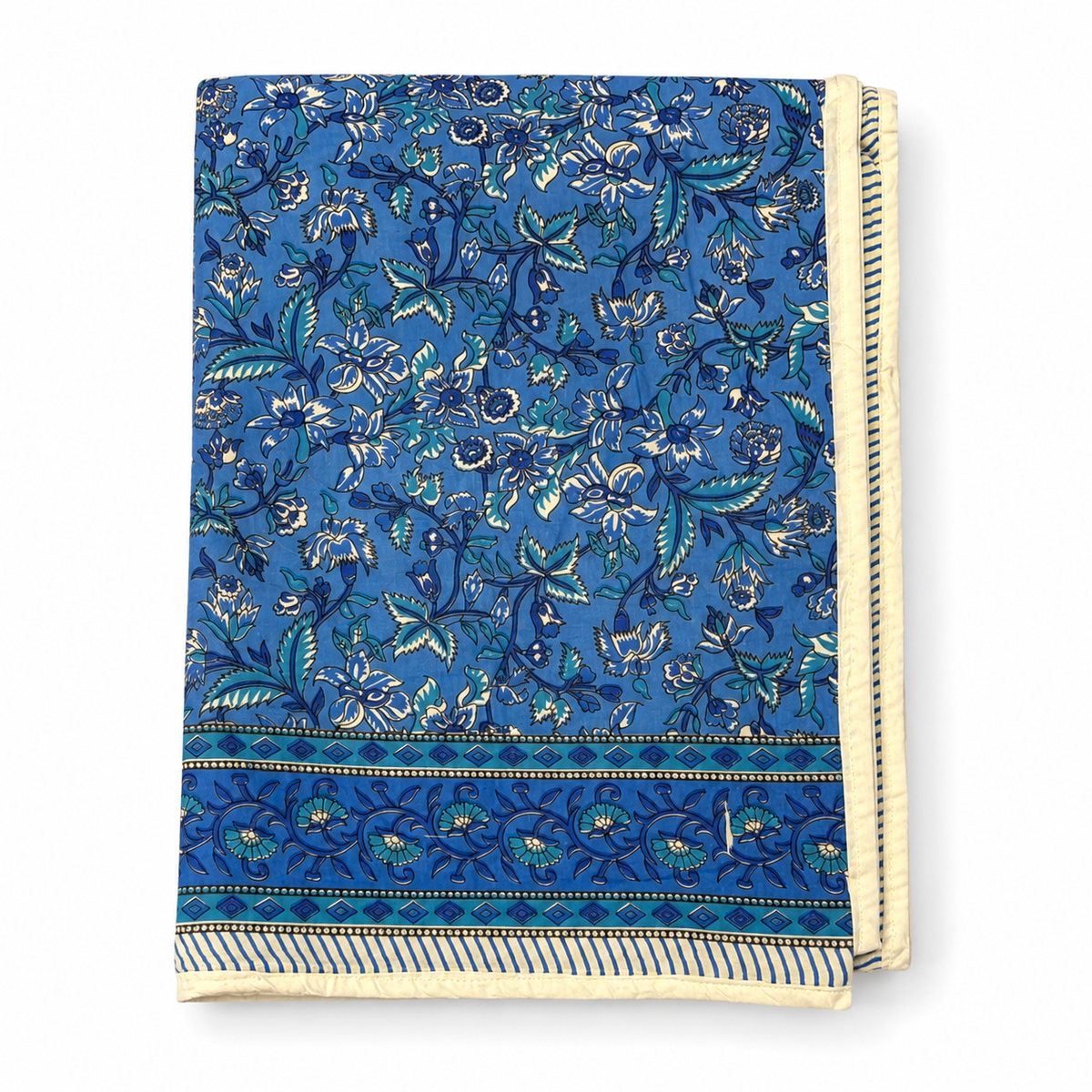 Blue Blossom Blanket