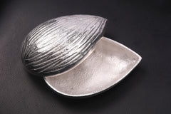 Silver  Peanut  Decorative  Holder
