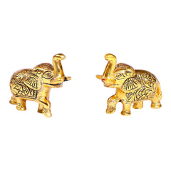 Golden Prosperity Elephant - Set of 2