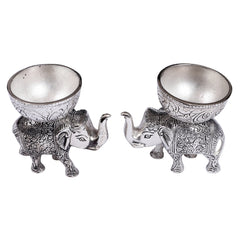 Silver Elephant Treasure Bowls