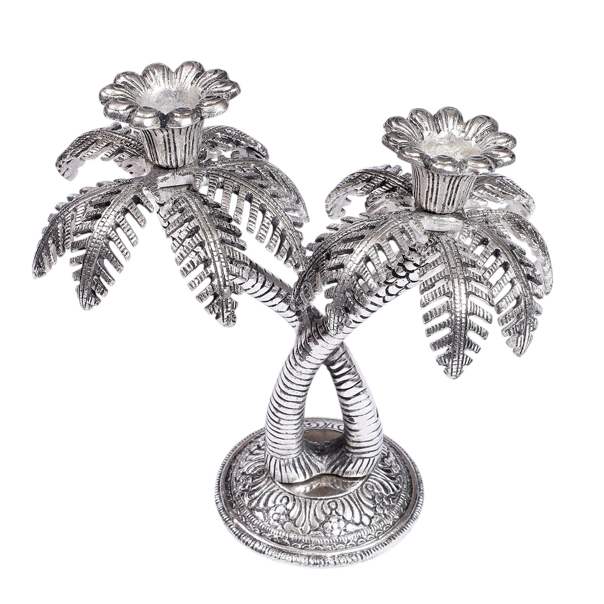 Twin Palm Candle Stand
