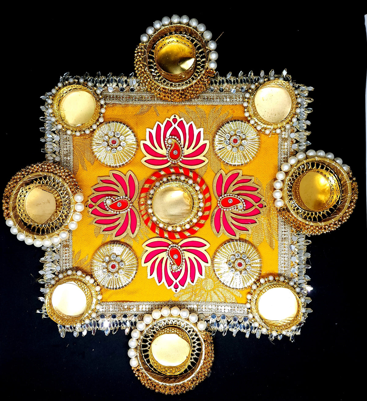 Ethnic mat tealight Holder