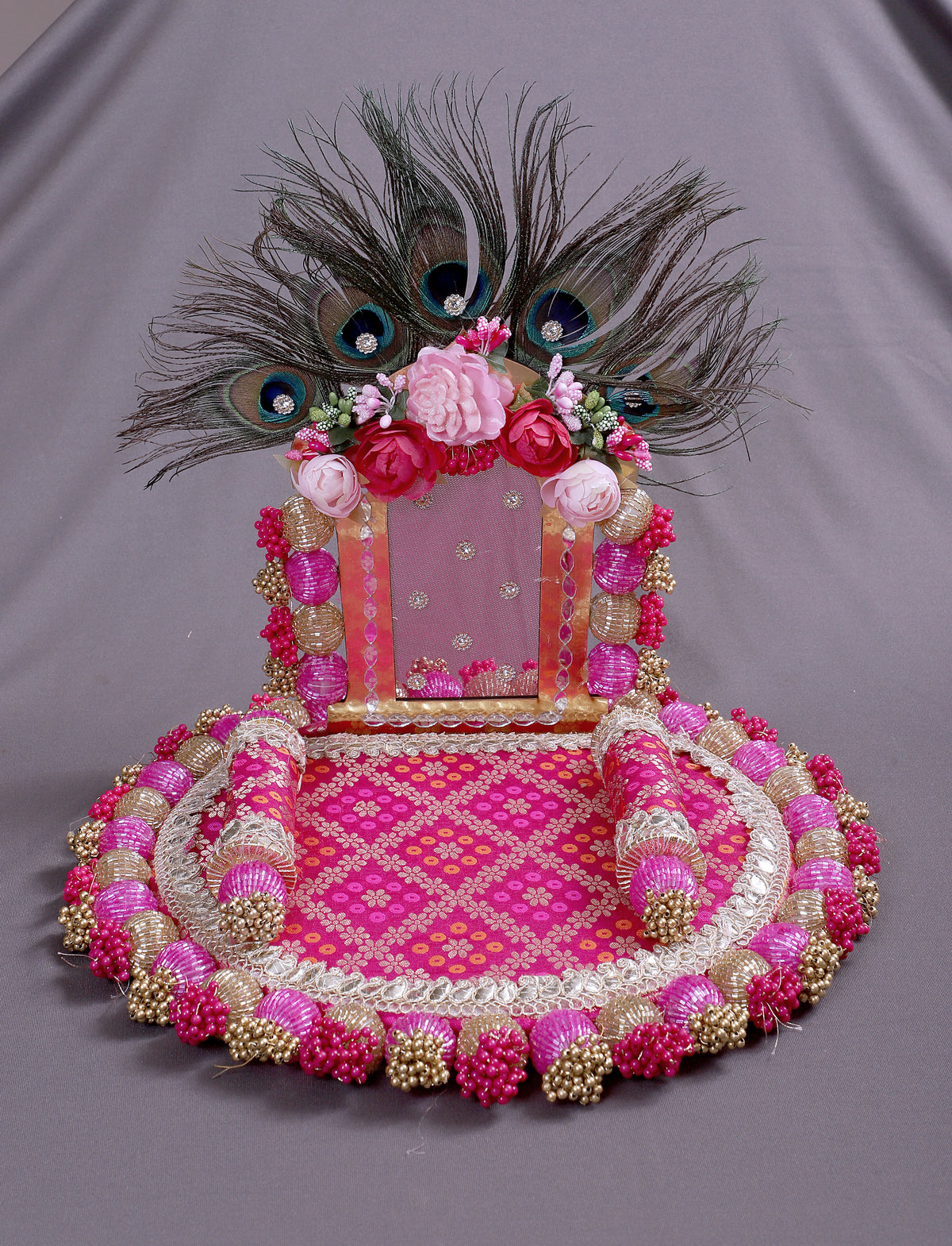 Handcrafted Singhasan Throne Peacock