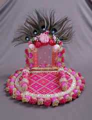 Handcrafted Singhasan Throne Peacock