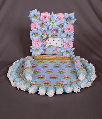 Charming Singhasan Throne Cow