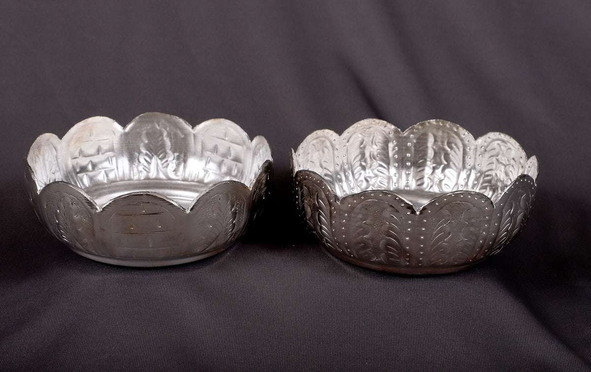 Silver elegant bowls