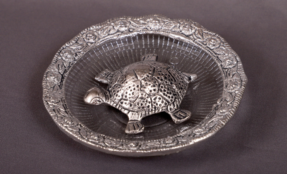 Silver Turtle Goodluck Bowl