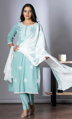 Serene Light Blue Salwar Kameez Set