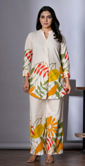 Vibrant Off-White Co-ords Set