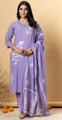 Lavender Salwar Kameez Set
