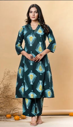 Chic Dark and Light Blue Kurta Outfit