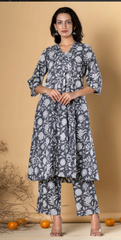 Chic Grey Kurti Set