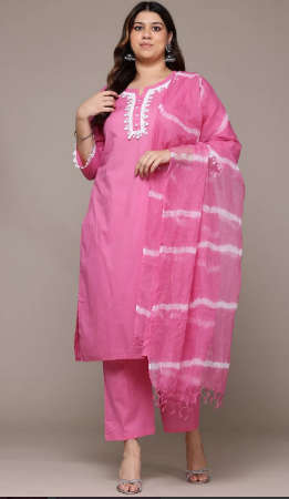 Delightful Pink Salwar Kameez Suit Set