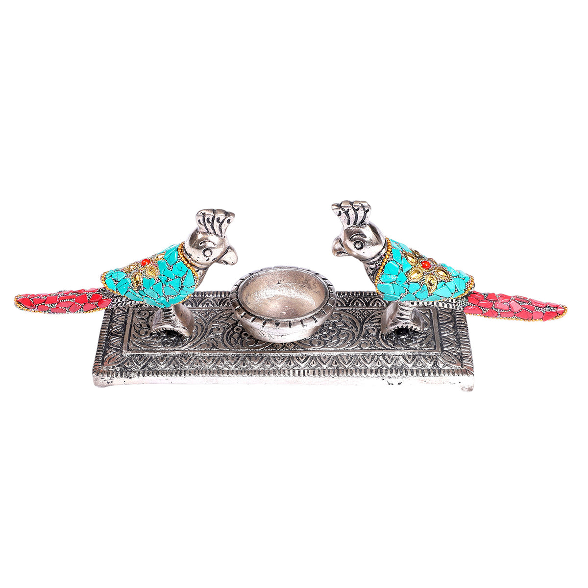 Twin Parrot Tealight Décor