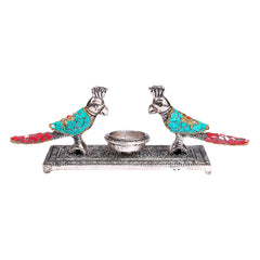 Twin Parrot Tealight Décor