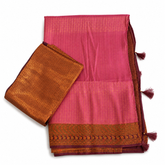 Mauve Pink Kanjeevaram Silk Saree