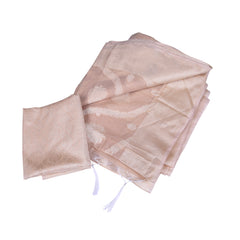 Cream Silk Saree with Subtle Self Weaving