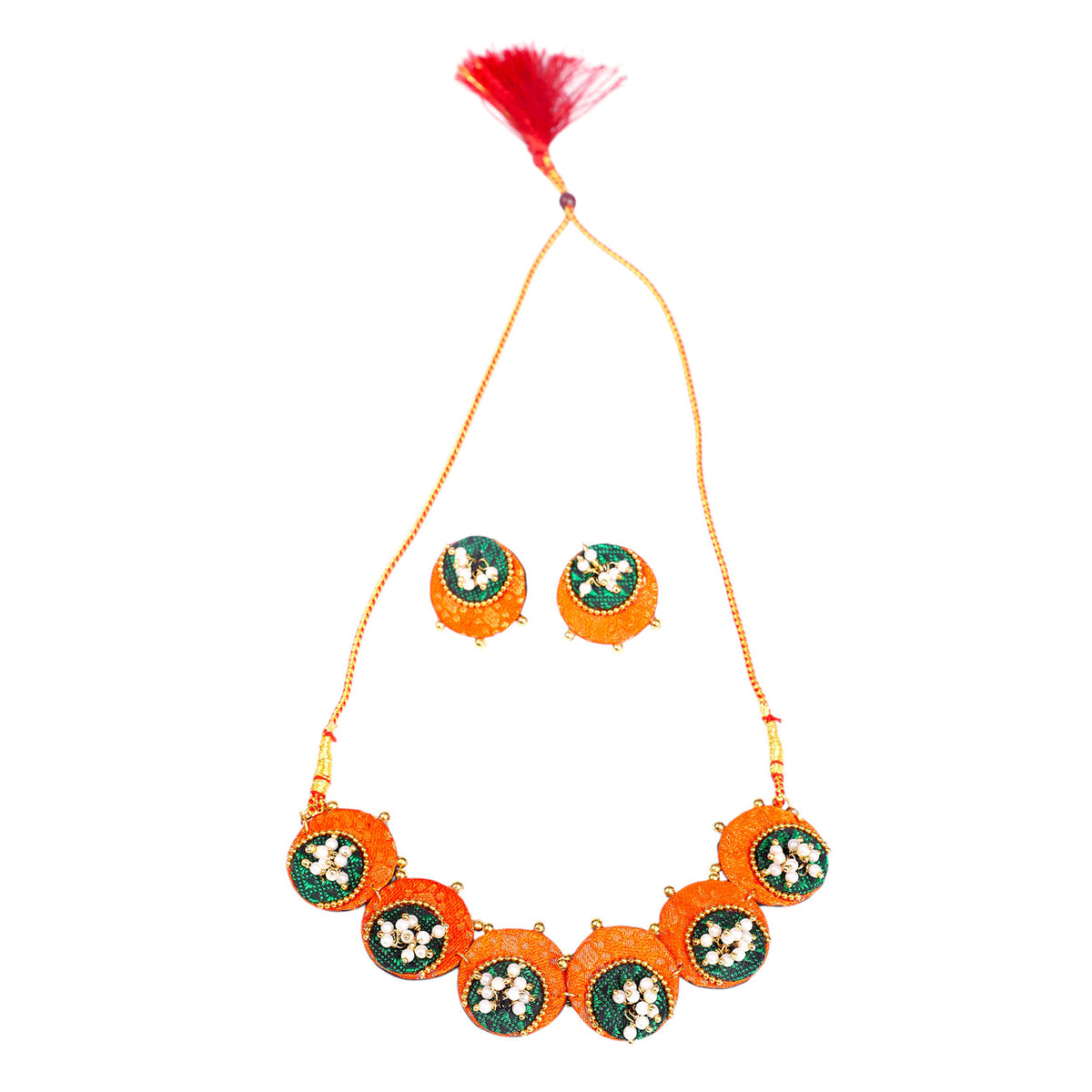 Saffron Bloom Necklace Set