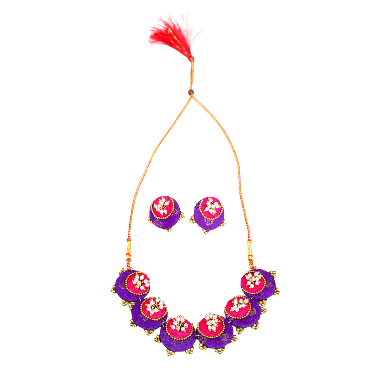 Violet Bloom Necklace Set