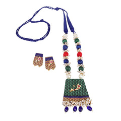 Emerald Nath Khun Necklace Set