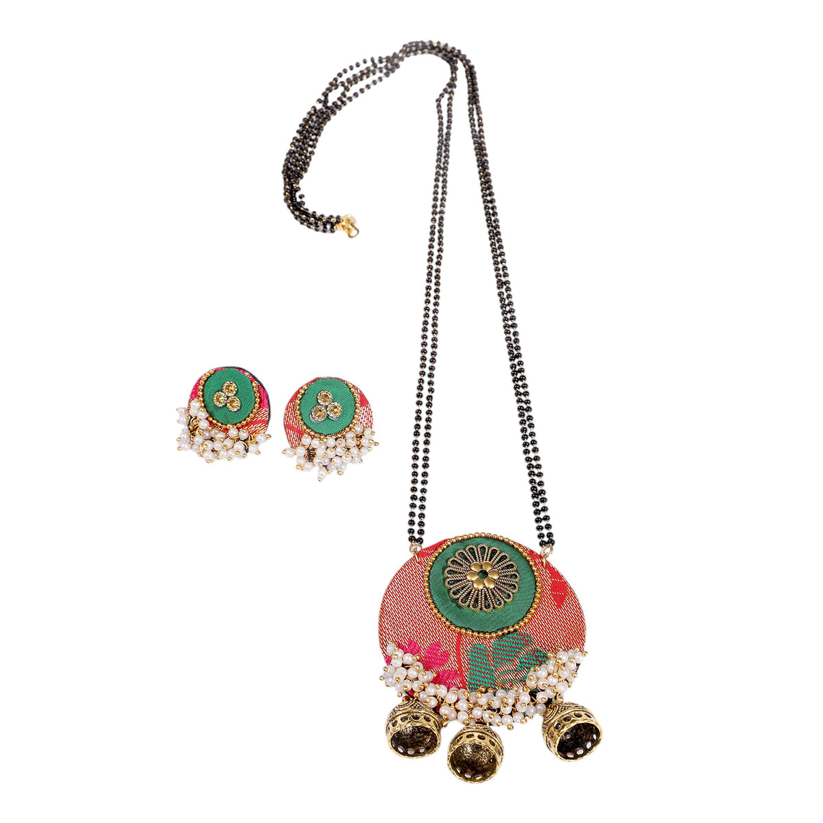 Heritage Chime Paithani Mangalsutra Set