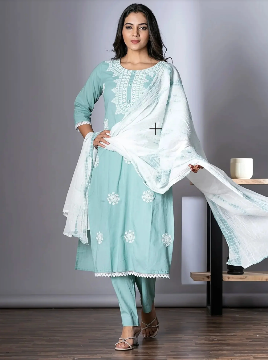 Serene Light Blue Salwar Kameez Set