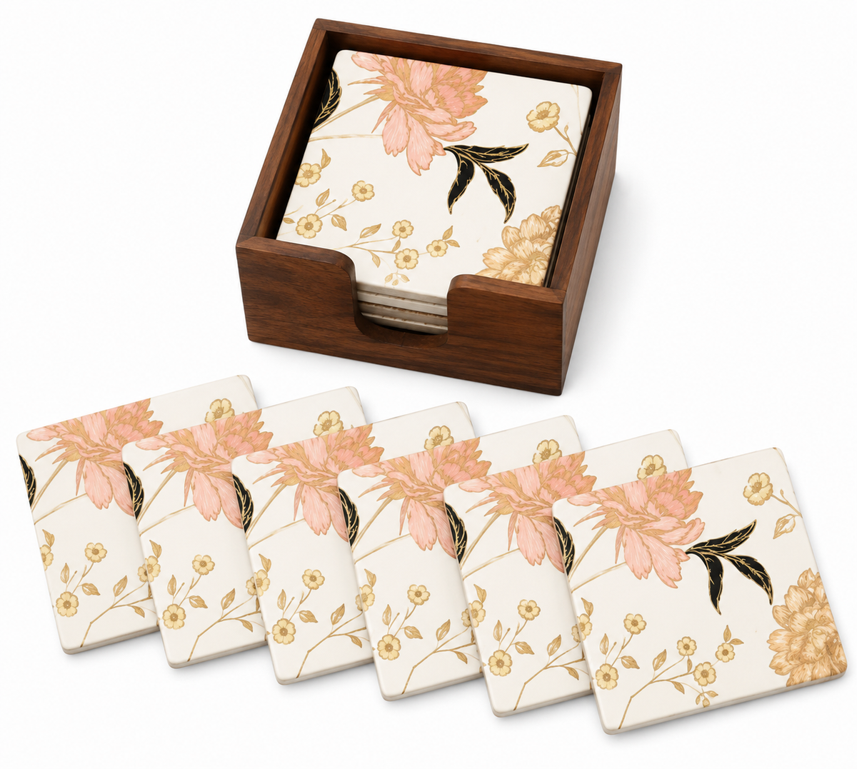 Peony Luxe Coaster - Set of 6