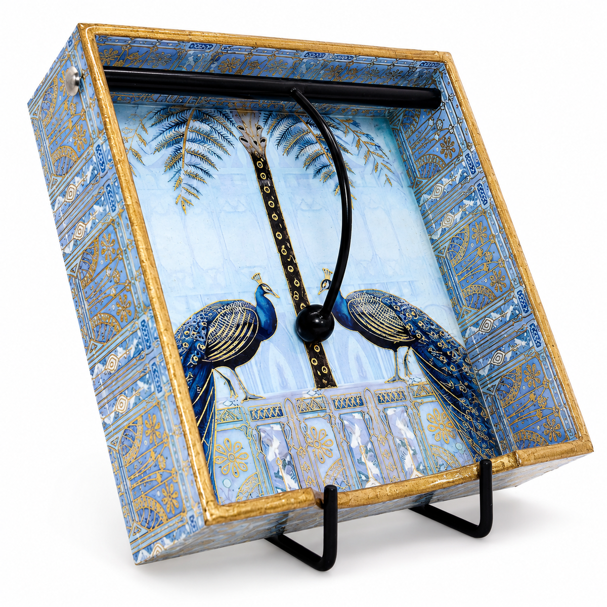 Blue Peacock Oasis Serviette Tray