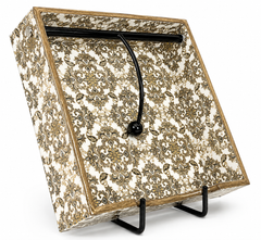 Champagne Damask Serviette Tray