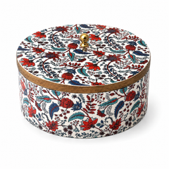 Crimson Garden Round Serving Casserole with Lid