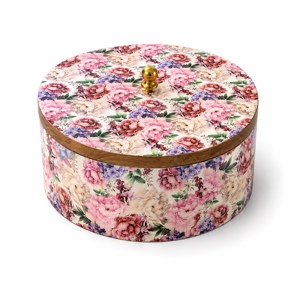 Blush Blossom Round Serving Casserole with Lid