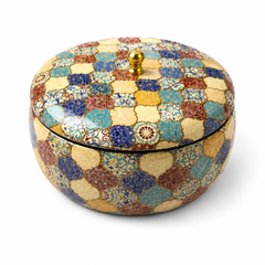 Mosaic Oval Serving Casserole with Lid