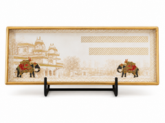 Royal Elephant Luxe Rectangular Serving Tray
